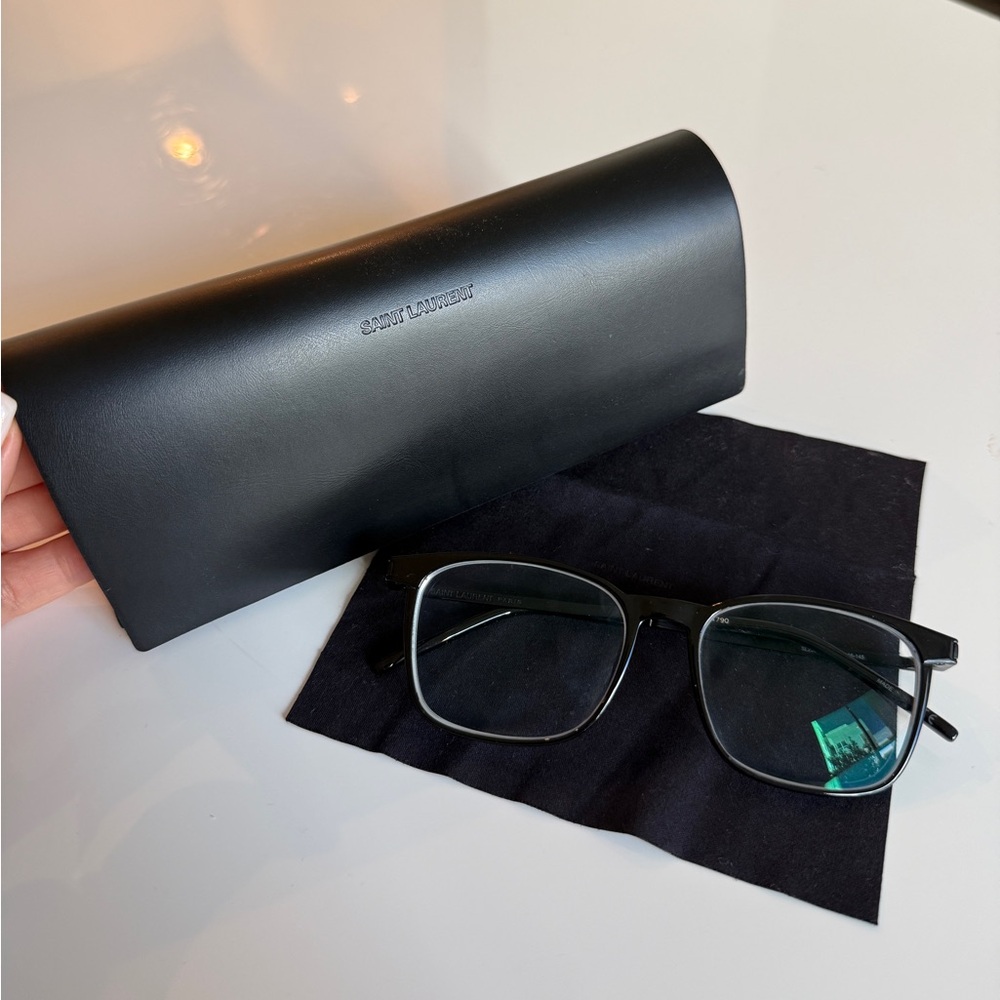 Saint Laurent Black Glasses with Case